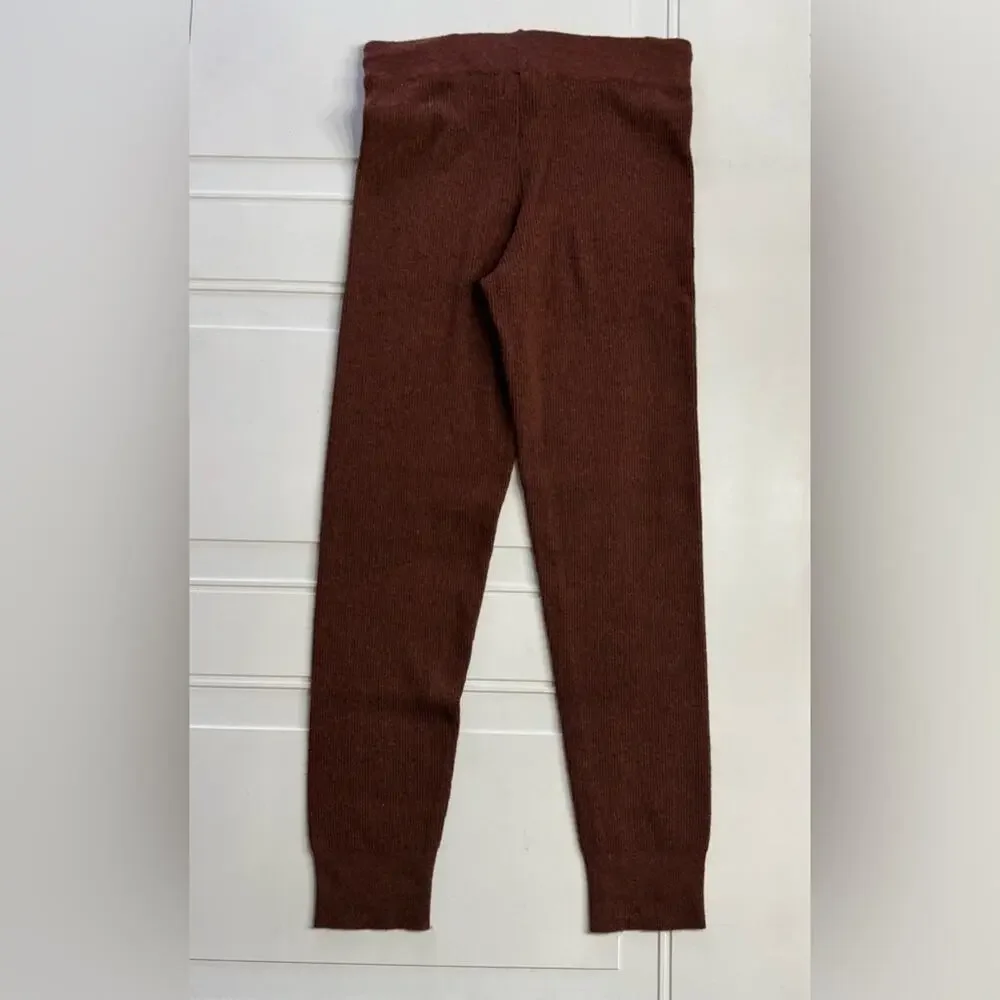 Thread & Supply Sienna Wool Blend Knit Brown Leggings Pants Joggers Size Small - Picture 6 of 6